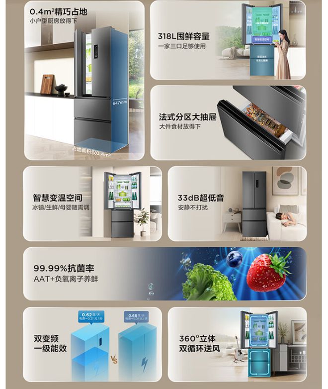 产冰箱运转音屡创新低双11三款静音冰箱推荐九游会j9ag35dB 34dB 33国(图6)